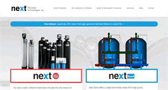 Desktop Screenshot of nextfiltration.com